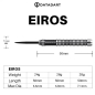 Preview: DATADART EIROS Steeldart-Set 24, 26 oder 28 Gramm